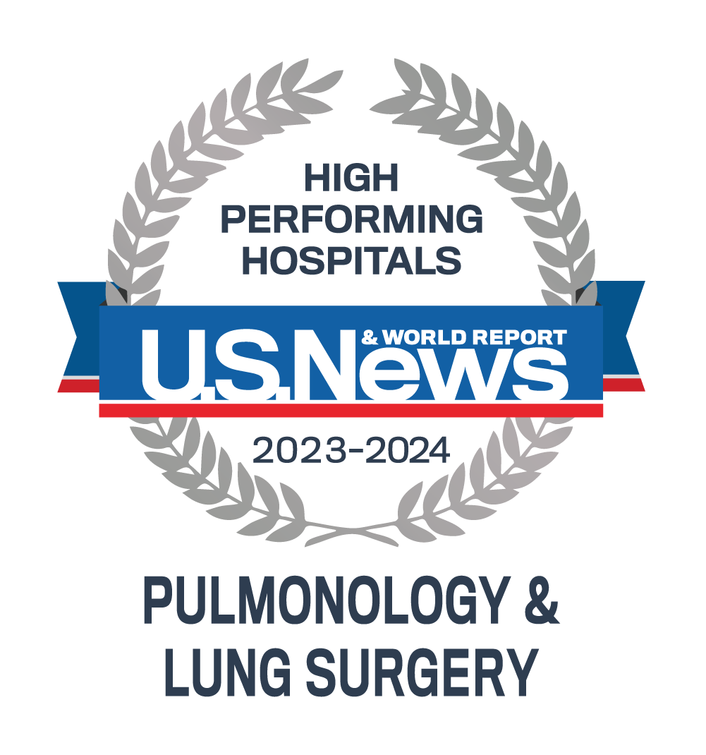 AdventHealth Orlando is recognized by U.S. News & World Report as one of America’s best hospitals for pulmonology and lung surgery.