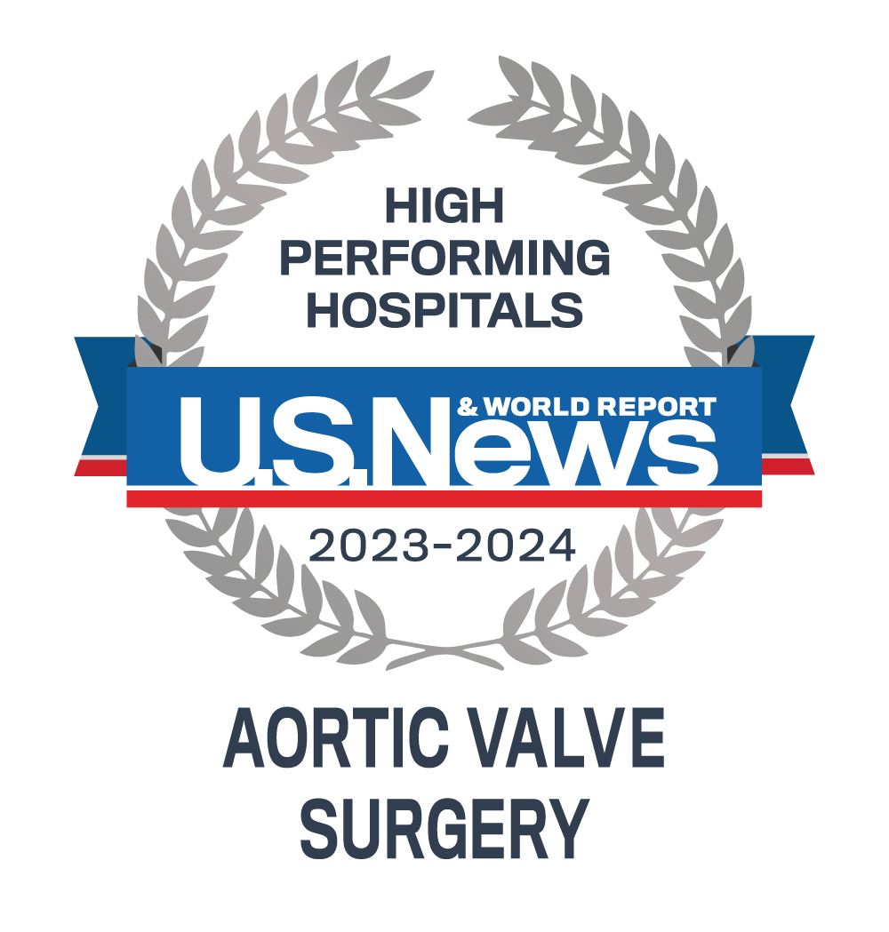 AdventHealth Orlando is recognized by U.S. News & World Report as one of America’s best hospitals for transcatheter aortic valve replacement.